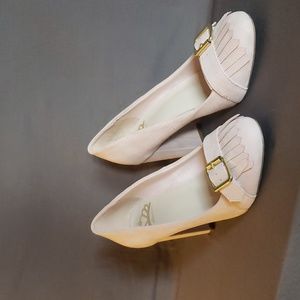 Pink Suede heels, size 7